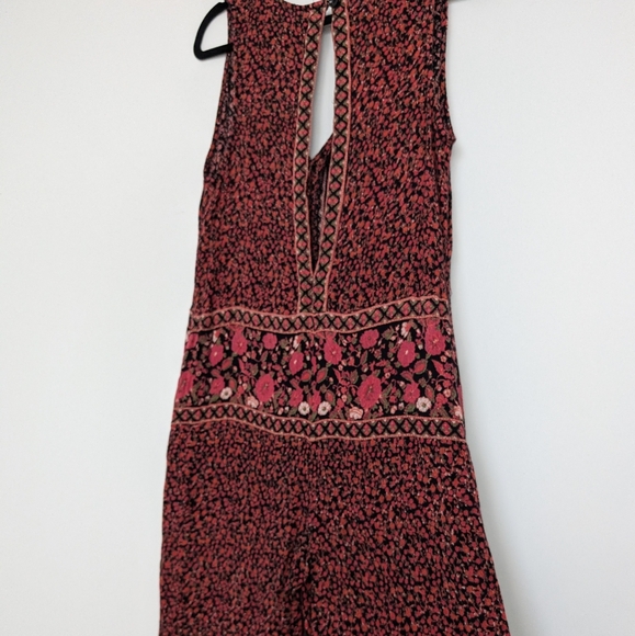 Free People Bohemian Country Sleveless Culotte Jumpsuit Sz M - Picture 10 of 15
